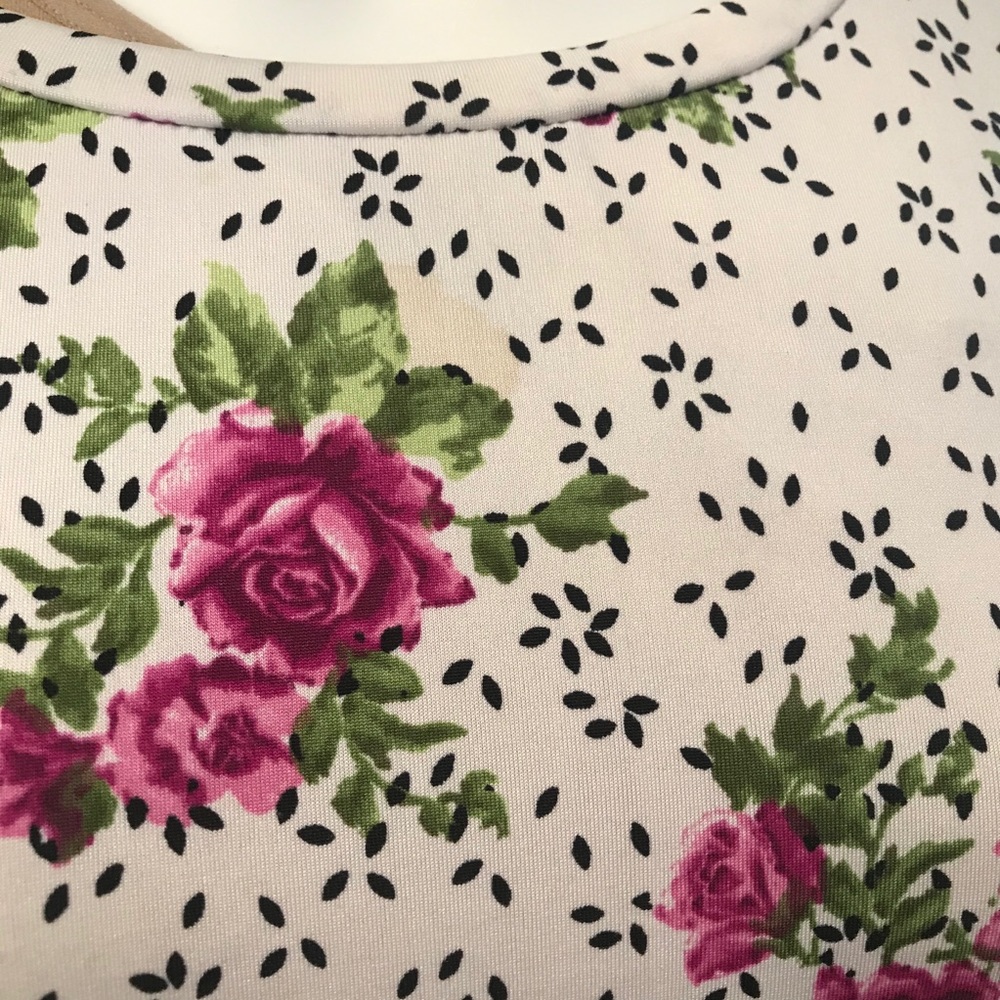 Bell Ruffle Sleeve Flower Long Sleeve Top XL XXL - Picture 5 of 6